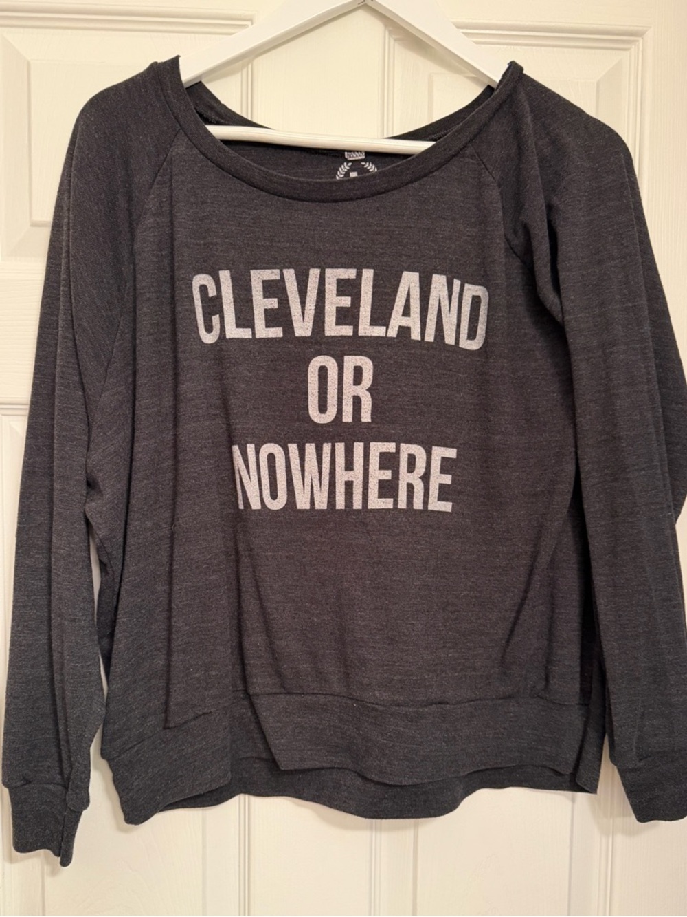 Cleveland or Nowhere Pullover Grey Sweatshirt Size L